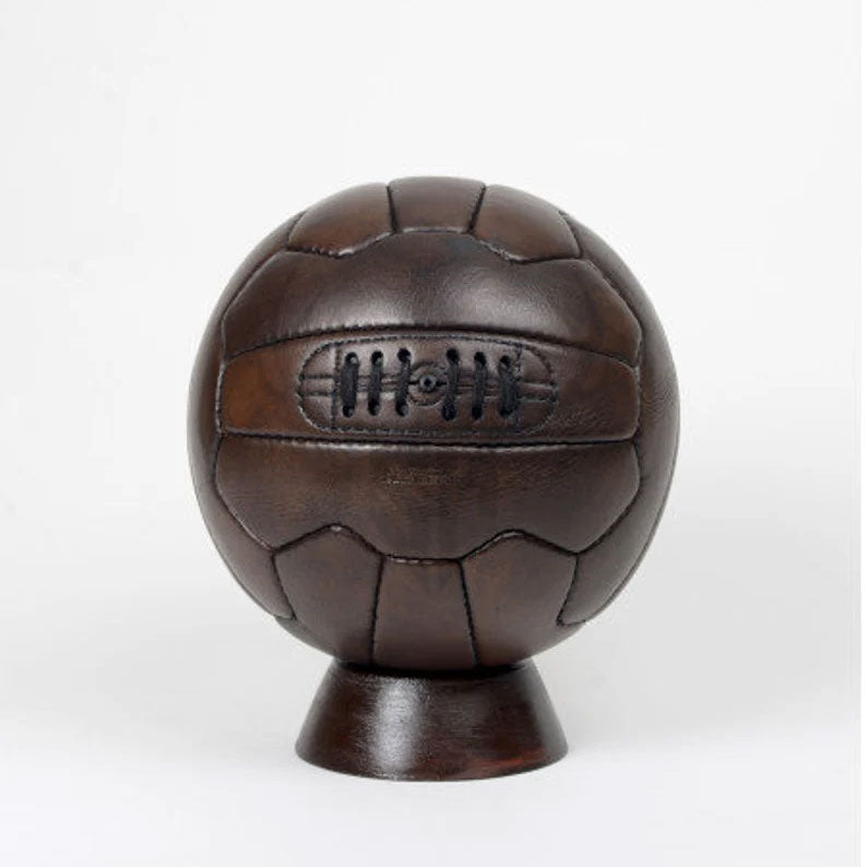 Vintage Style Leather Handmade Football with Antique Touch - Personalizable