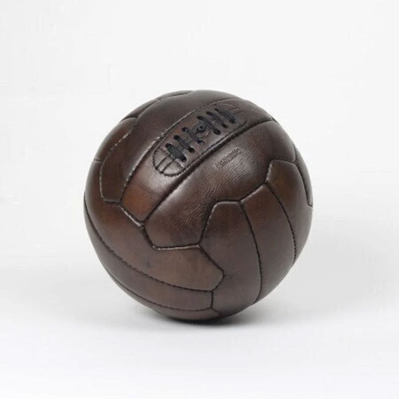 Vintage Style Leather Handmade Football with Antique Touch - Personalizable