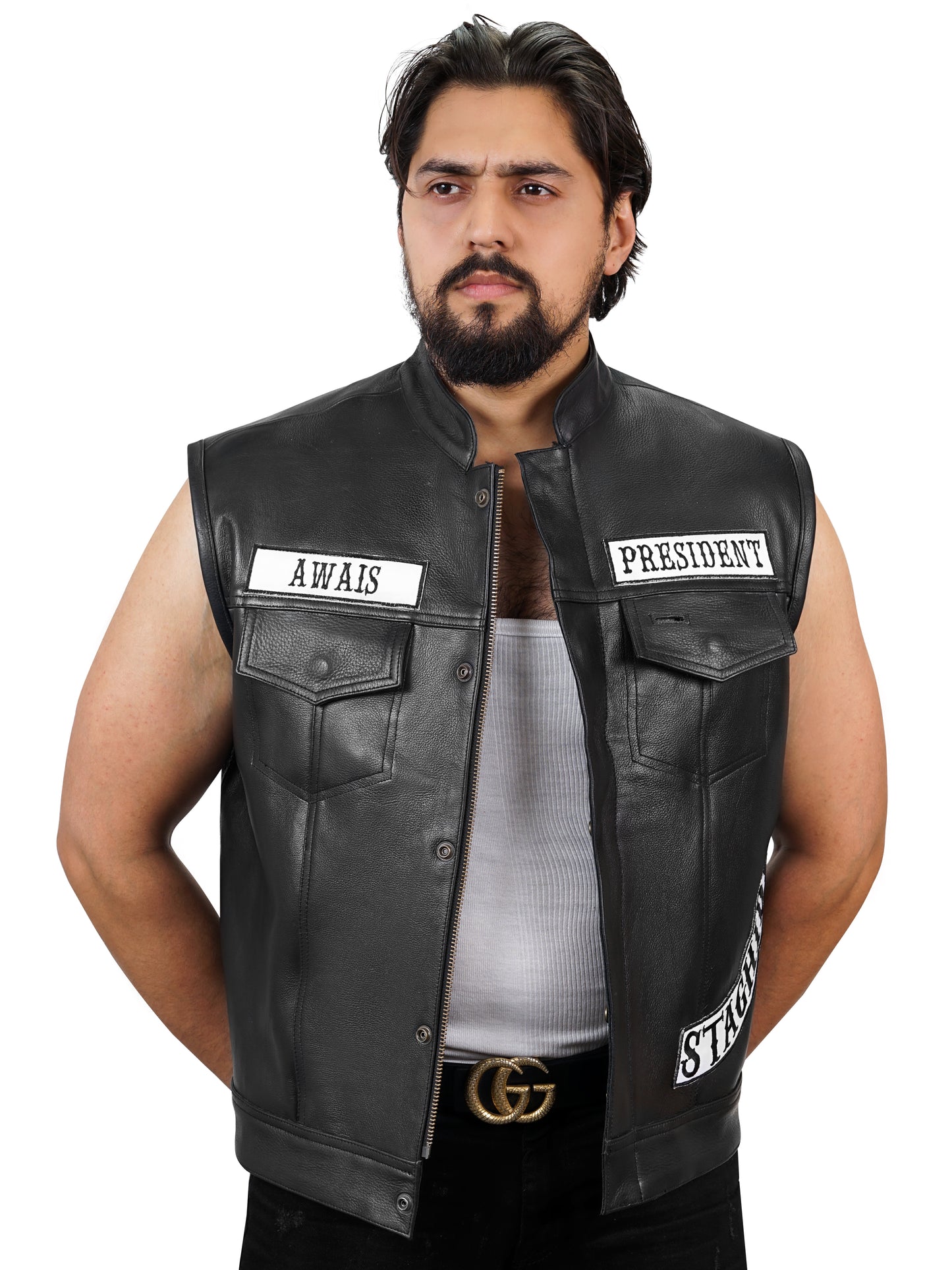 Customized Leather Club Vests – Personalized & Premium Quality