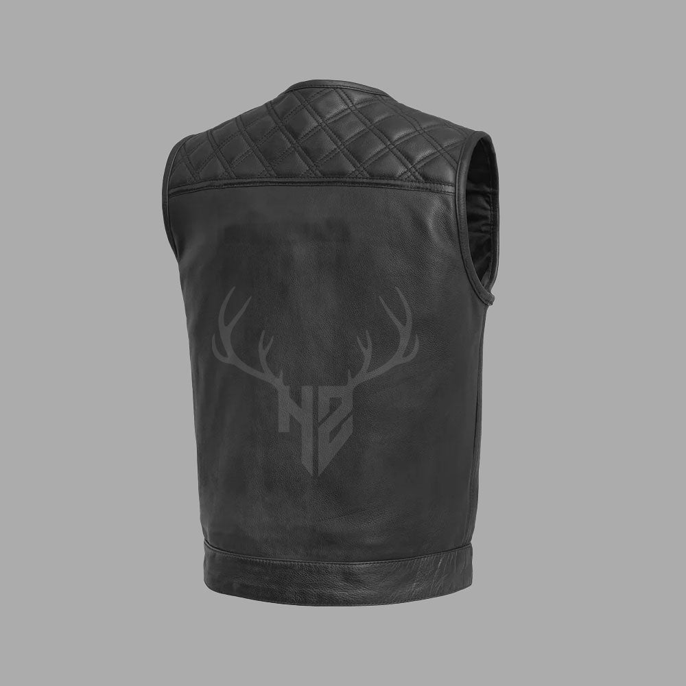 Motorcycle Club Leather Vest - Customizable